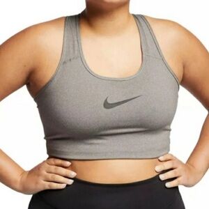 Nike Gray Racerback Sports Bra Moisture Wicking